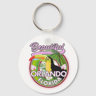 beautiful Hawaii travel logo Keychain