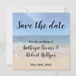 Beautiful Hawaiian Beach Save the Date