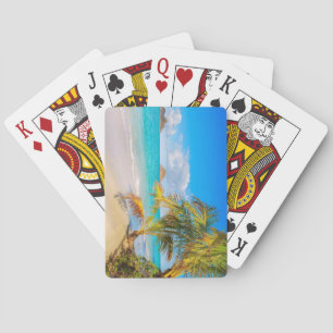 Beautiful Hawaiian Island Beach Playing Cards