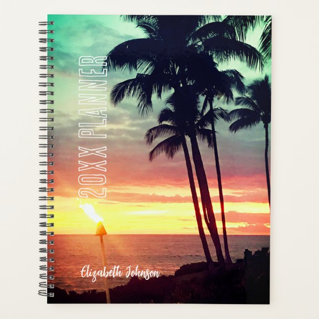 Beautiful Hawaiian Sunset Planner (Front)