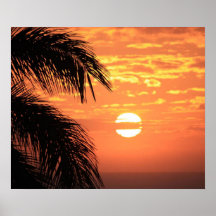Beautiful Hawaiian Sunset Poster Print