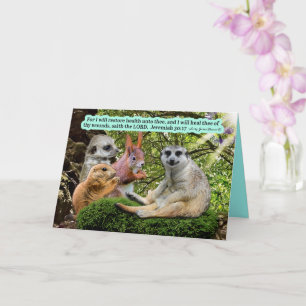 Beautiful Healing Scripture Jeremiah 30:17 Card