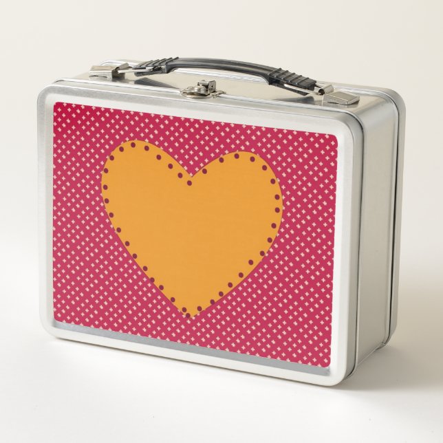 Beautiful Heart  Metal Lunch Box (Front)