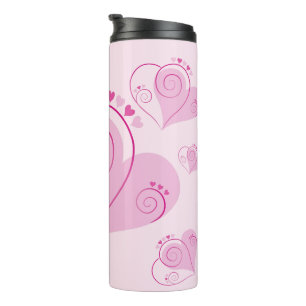 Beautiful Heart Pink Thermal Tumbler