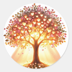 Beautiful Heart Shaped Tree Stickers