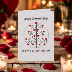 Beautiful Heart Tree Valentine's Day Card