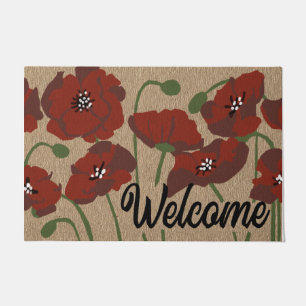 Beautiful Hello Flowers, Outdoor Doormat Gift