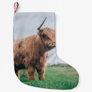 BEAUTIFUL HIGHLAND CATTLE SMALL CHRISTMAS STOCKING