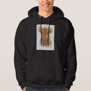 Beautiful Highland Cow Calf Farm Countryside Hoodie