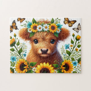 Beautiful Highland Cow Jigsaw Puzzle