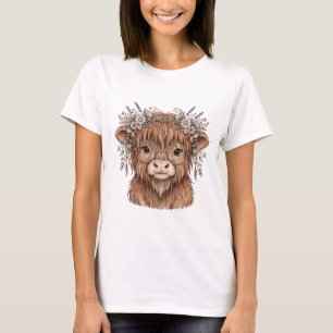 Beautiful highland cow t shirt