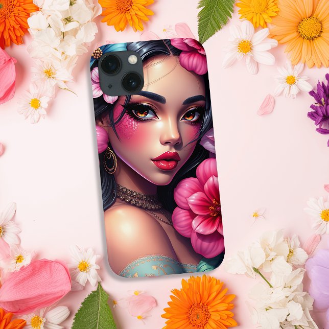Beautiful Hispanic Anime Woman Case-Mate iPhone Case (Creator Uploaded)