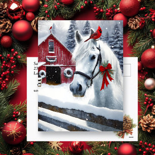 Beautiful Holiday Horse with Cardinal Personalised