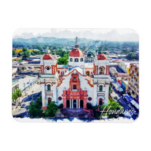 Beautiful Honduras Panorama View Magnet