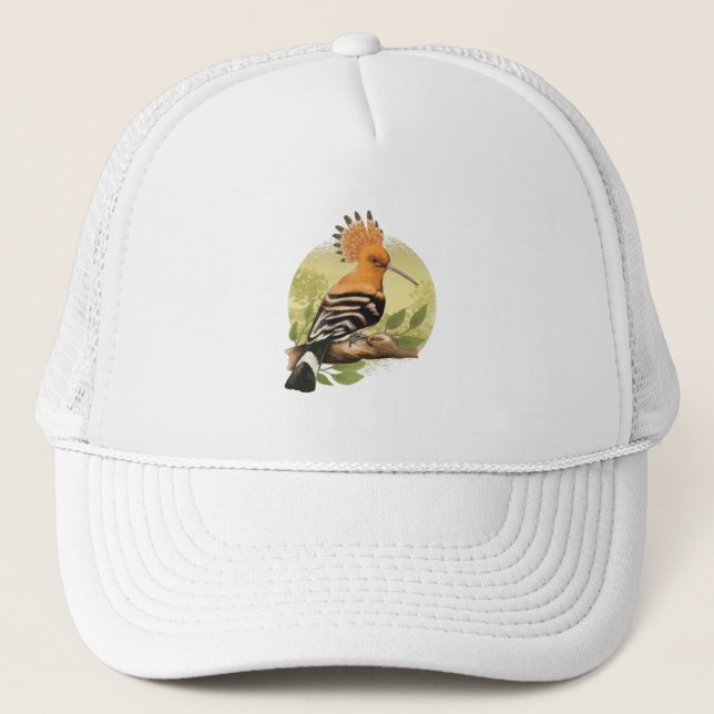 Beautiful Hoopoe For Ornithologists Trucker Hat (Front)