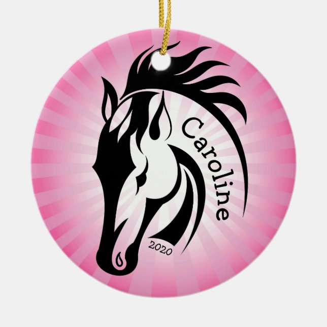 Beautiful Horse 2020 Ornament (Front)