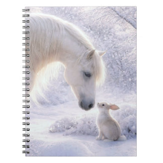 Beautiful Horse and Bunny Snow Journal