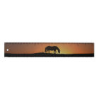 Beautiful Horse Art Ruler with Numbers
