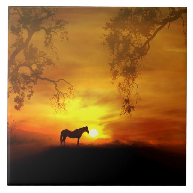 Beautiful Horse Art Tile (Front)