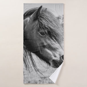 BEAUTIFUL HORSE BATH TOWEL