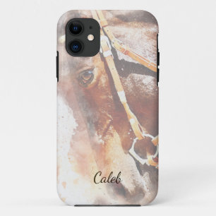 Beautiful Horse  Customise Name iPhone 11 Case