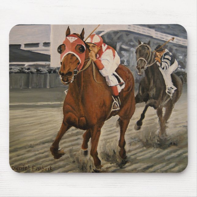 Beautiful Horse Delights Owners in Classic Race Mouse Pad (Front)