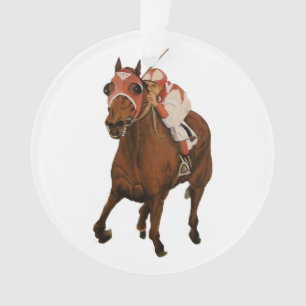 Beautiful Horse Delights Owners in Classic Race Ornament