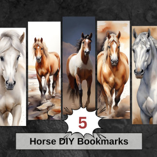 Beautiful Horse DIY Bookmarks