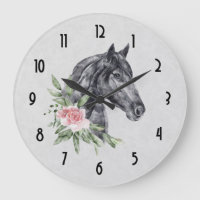 Beautiful Horse Head Portrait Watercolor