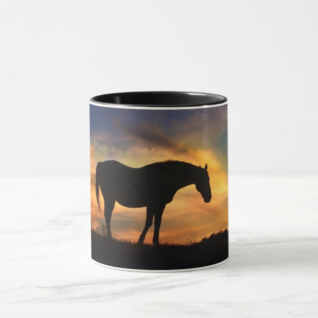 Beautiful Horse in Southwestern Sky Mug (Center)