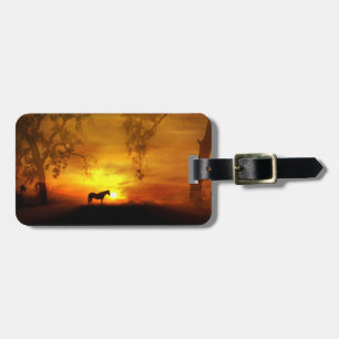 Beautiful Horse in the Sunset Custom Luggage Tag