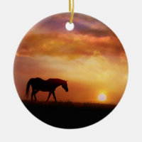 Beautiful Horse Memorial Ornament