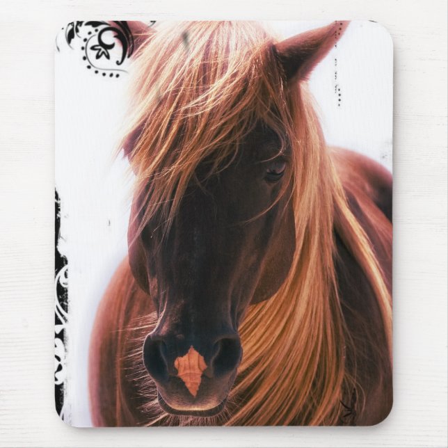 Beautiful Horse Mouse Pad (Front)