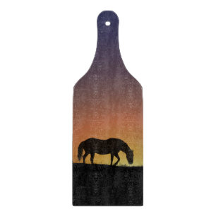 Beautiful Horse Paddle Decor Cutting board