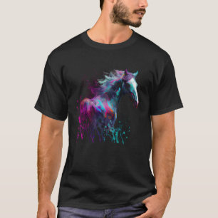 Beautiful Horse  Splash Equestrian Horse Trainer 2 T-Shirt