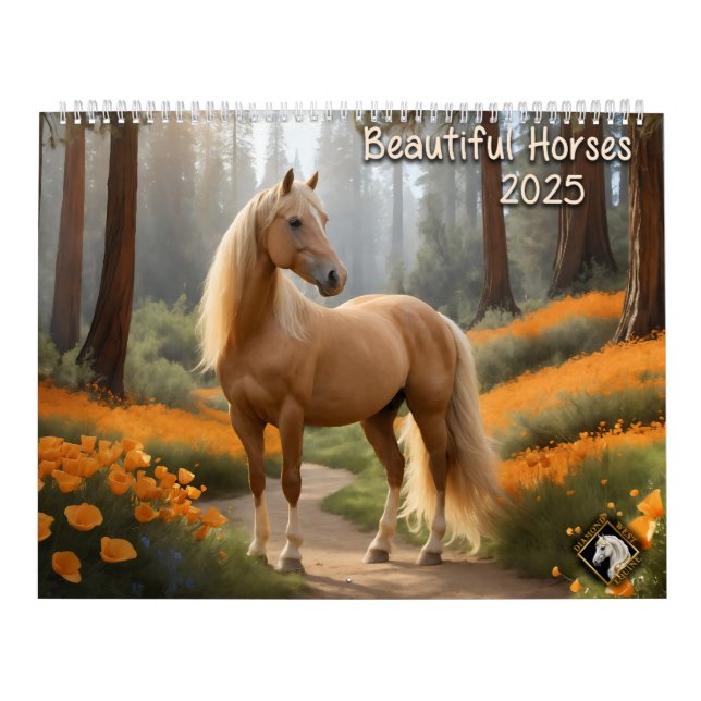 Beautiful Horses 2025 Wall Calendar (Cover)