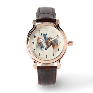 Beautiful Horses Western Boho Style Watch