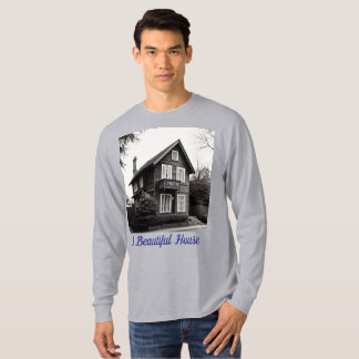Beautiful House Design - Stylish Sleeve T-Shirt