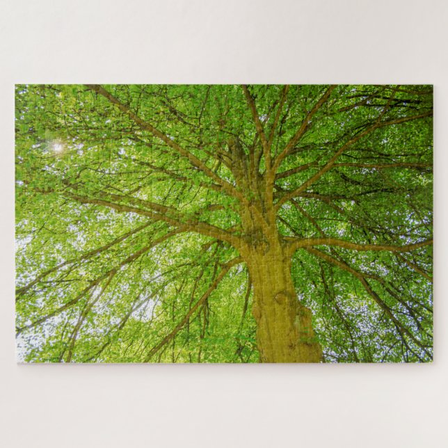 Beautiful huge green tree jigsaw puzzle (Horizontal)