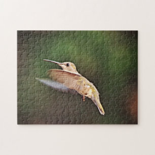 Beautiful Hummingbird Bird in Flight Puzzle