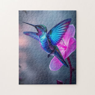 Beautiful Hummingbird garden Jigsaw Puzzle