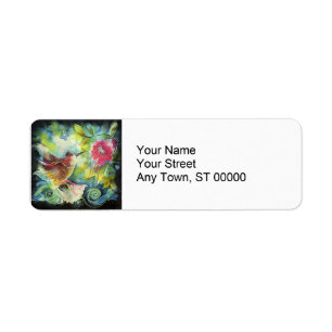 Beautiful Hummingbird Return Address Label