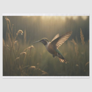Beautiful hummingbird tissue paper