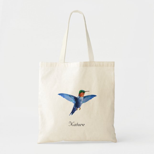 Beautiful Hummingbird Tote Bag (Front)