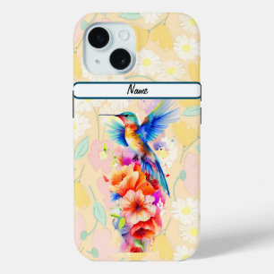 Beautiful Hummingbird Tough iPhone 15 Case