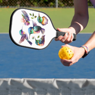Beautiful Hummingbirds for Bird Lovers on  Pickleball Paddle