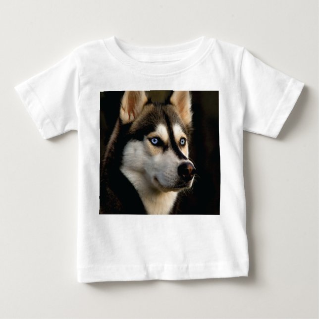 Beautiful Husky Throw Pillow Baby T-Shirt (Front)