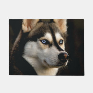 Beautiful Husky Throw Pillow Doormat