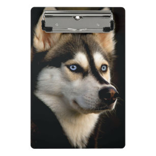 Beautiful Husky Throw Pillow Mini Clipboard
