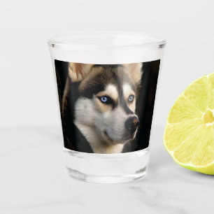Beautiful Husky Throw Pillow Shot Glass